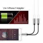 Wholesale New 2-in-1 IP Lighting iOS Splitter Adapter with Charge Port and Headphone Jack for iPhone, iDevice (Black)